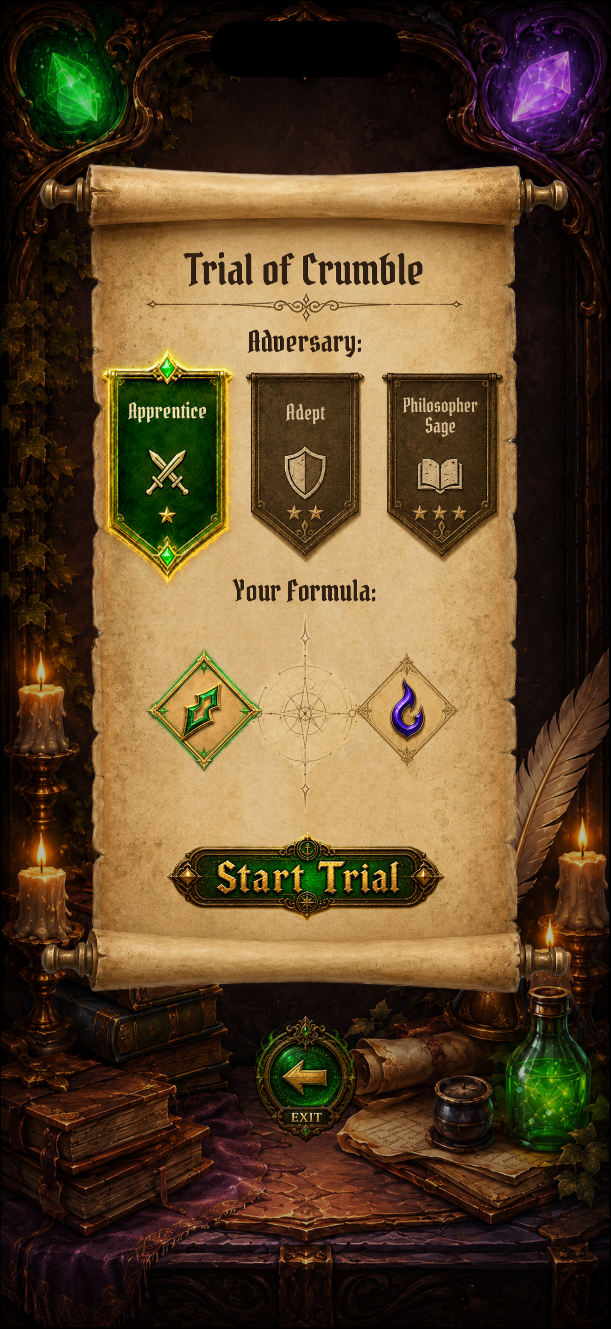 Choose Apprentice, Adept, or Philosopher Sage